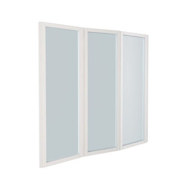 Bricomart BIOMBO DE BAÑERA 3 HOJAS PLEGABLE ECO 140X140CM BLANCO