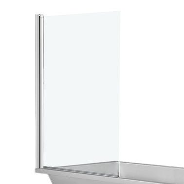 Bricomart BIOMBO DE BAÑERA ABATIBLE NAVY 85X140CM CROMO
