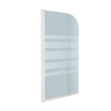 Bricomart BIOMBO DE BAÑERA ABATIBLE NOA 76X130CM BLANCO