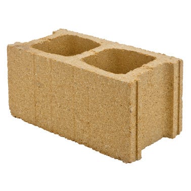 Bricomart BLOQUE DE HORMIGÓN ALBERO LISO 39X19X19 CM