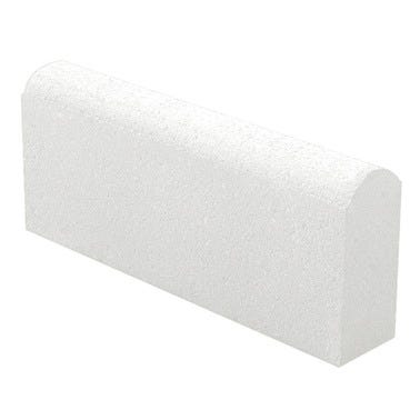 Bricomart BORDILLO DE HORMIGÓN REDONDO BLANCO 20X8X50CM