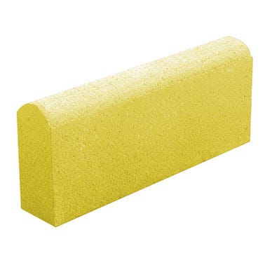 Bricomart BORDILLO DE HORMIGÓN REDONDO CREMA 50X20X8CM