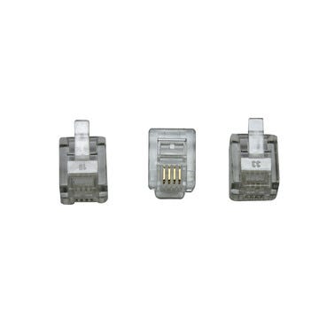 Bricomart 3 CONECTORES MACHO RJ11