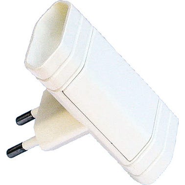 Bricomart ADAPTADOR 2 TOMAS 10A LATERAL
