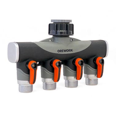 Bricomart ADAPTADOR GRIFO 4 SALIDAS Ø1/2"-3/4"