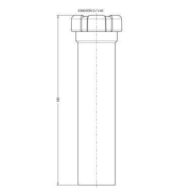 Bricomart ALARGADERA 1 BOCA HEMBRA Ø1 1/2"