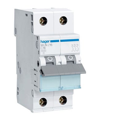 Bricomart AUTOMÁTICO MAGNETOTÉRMICO 2P 10A HAGER