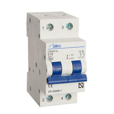 Bricomart AUTOMÁTICO MAGNETOTÉRMICO 2P 10A SOLERA