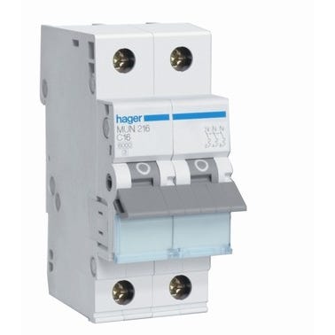 Bricomart AUTOMÁTICO MAGNETOTÉRMICO 2P 16A HAGER
