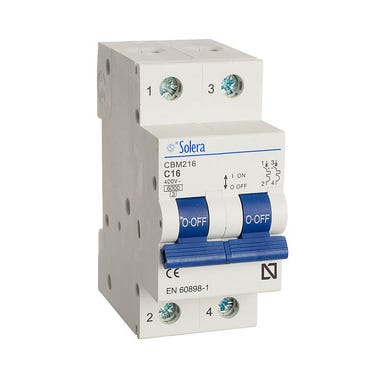 Bricomart AUTOMÁTICO MAGNETOTÉRMICO 2P 16A SOLERA
