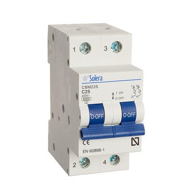 Bricomart AUTOMÁTICO MAGNETOTÉRMICO 2P 25A SOLERA