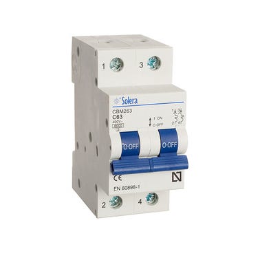 Bricomart AUTOMÁTICO MAGNETOTÉRMICO 2P 63A SOLERA