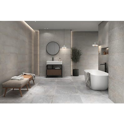 Bricomart AZULEJO PASTA BLANCA 30X90CM GALAXY GRIS