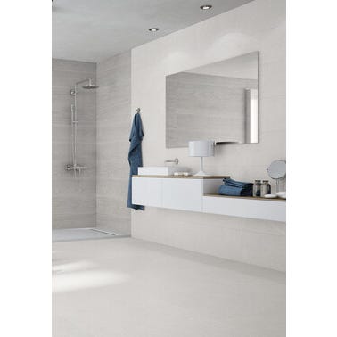 Bricomart AZULEJO PASTA BLANCA 40X120CM ROCK WHITE
