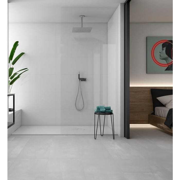 Bricomart AZULEJO PORCELANICO 60X120 BLANCO BRILLO