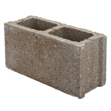 Bricomart BLOQUE DE HORMIGÓN GRIS 40x20x15 CM