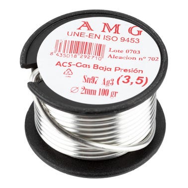 Bricomart BOBINA ESTAÑO- PLATA 3.5% 100G