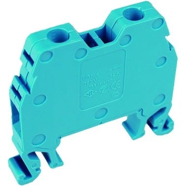 Bricomart BORNA CARRIL DIN AZUL 10 MM2