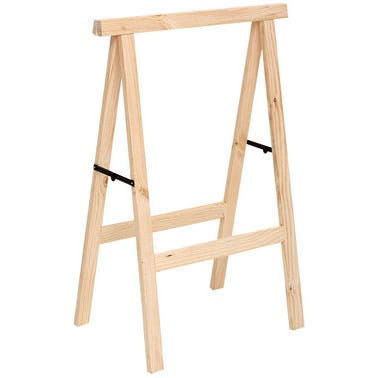 Bricomart CABALLETE DE MADERA 100 X 73 5 CM