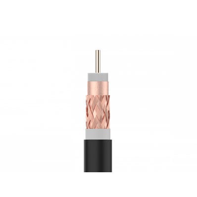 Bricomart CABLE COAXIAL COBRE NEGRO 100M TELEVES