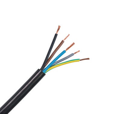 Bricomart CABLE ELÉCTRICO RV-K 5G 1.5MM2 NEGRO 50M