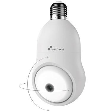 Bricomart CAMARA IP WIFI 3MP MOTORIZADA E27