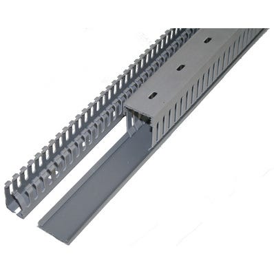 Bricomart CANALETA RANURADA GRIS 25X40MM 2M