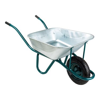 Bricomart CARRETILLA DE OBRA GALVANIZADA 90L