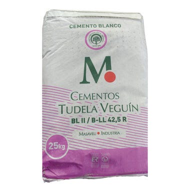 Bricomart CEMENTO BLANCO TUDELA VEGUIN 42 5R 25 KG