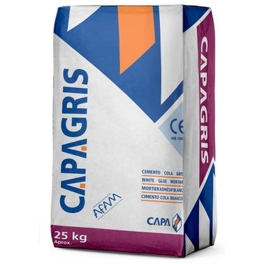Bricomart CEMENTO COLA CAPA 25KG GRIS