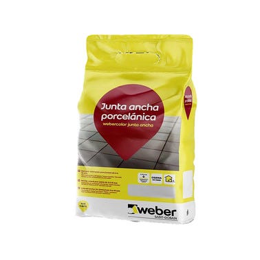Bricomart CEMENTO JUNTA ANCHA WEBER 5KG GRAFITO