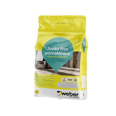 Bricomart CEMENTO JUNTA FINA WEBER 5KG PERLA