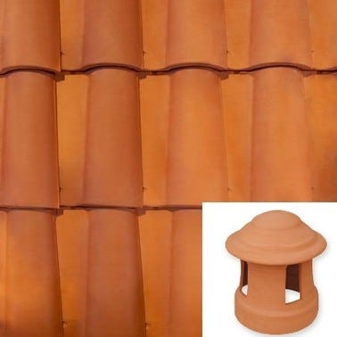 Bricomart CHIMENEA PARA TEJA S10 ROJO