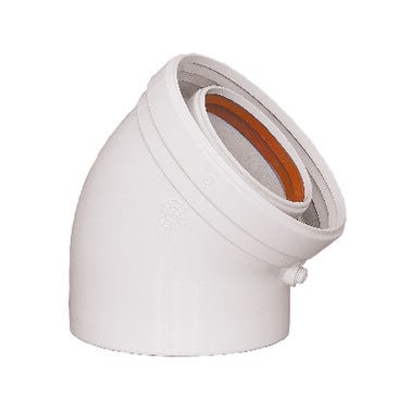 Bricomart CODO 45º BAJO NOX 80/110 MM