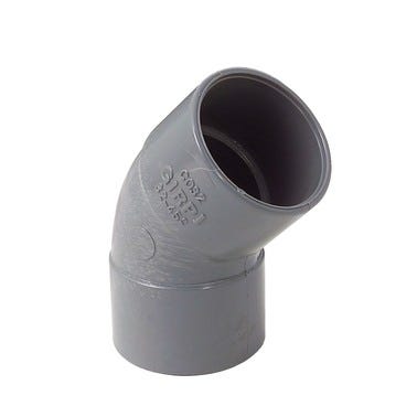 Bricomart CODO 45º Ø40MM PVC GRIS HEMBRA-HEMBRA