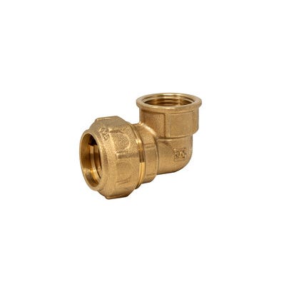 Bricomart CODO 90º 20MMX1/2" HEMBRA PE LATÓN
