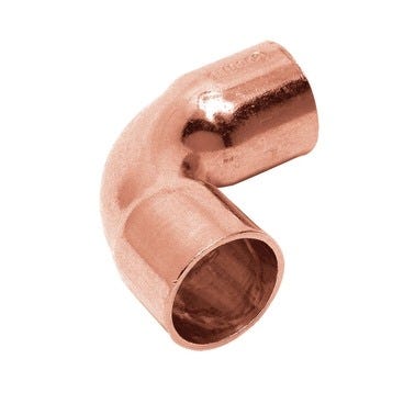 Bricomart CODO 90º COBRE Ø18MM HEMBRA 4 UNIDADES