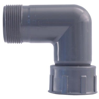 Bricomart CODO 90º GIRATORIO 1" MACHO-HEMBRA PVC
