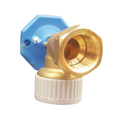 Bricomart CODO 90º LATÓN PLACA 15MMX1/2" HEMBRA PB