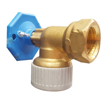 Bricomart CODO 90º LATÓN PLACA 15MMX1/2" HEMBRA PB