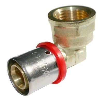 Bricomart CODO 90º ROSCA 16MMX1/2" HEMBRA MULTICAPA