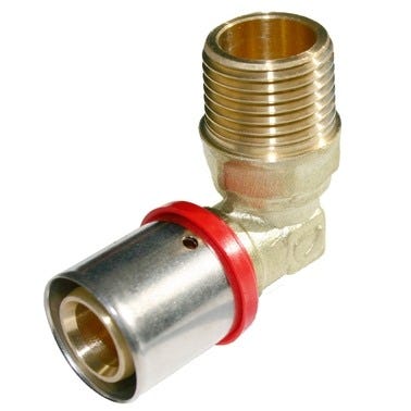 Bricomart CODO 90º ROSCA 20MMX1/2" MACHO MULTICAPA