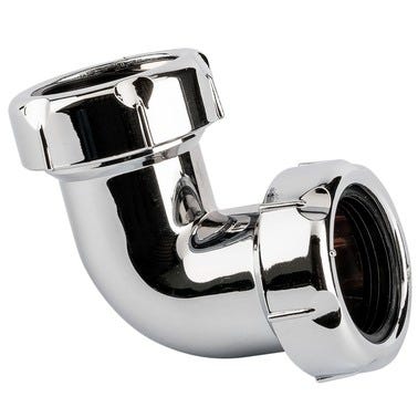 Bricomart CODO LATÓN CROMADO Ø1 1/2" HEMBRA-HEMBRA