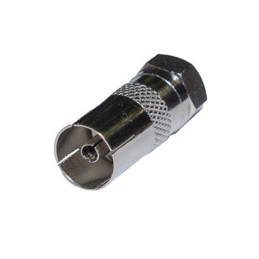 Bricomart CONECTOR F EMPALME MACHO TV 9.52 HEMBRA