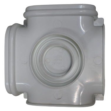 Bricomart CONEXION CANALETA PVC BAJA ALTURA BLANCO