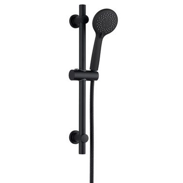 Bricomart CONJUNTO DUCHA BARRA UNIV 60 CM NGR
