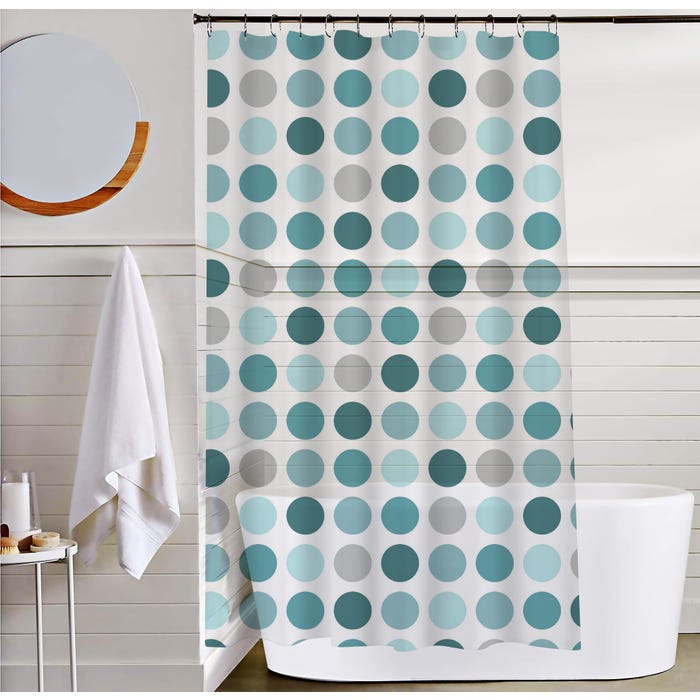 Bricomart CORTINA DE DUCHA POINTS 180X220CM