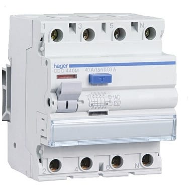 Bricomart DIFERENCIAL 4P 40A 30MA HAGER