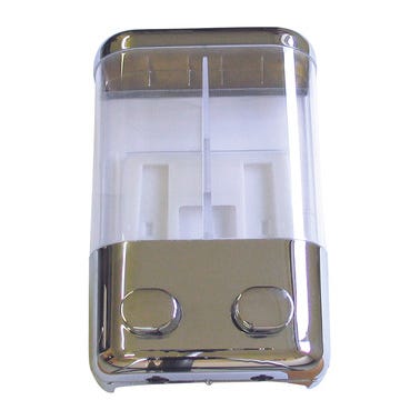 Bricomart DOSIFICADOR DE JABÓN ABS CROMO 2 SALIDAS