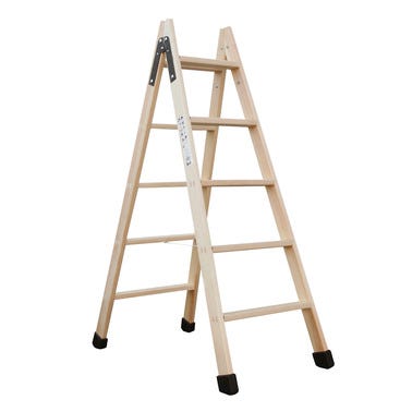 Bricomart ESCALERA DE MADERA 5 +5 PELDAÑOS